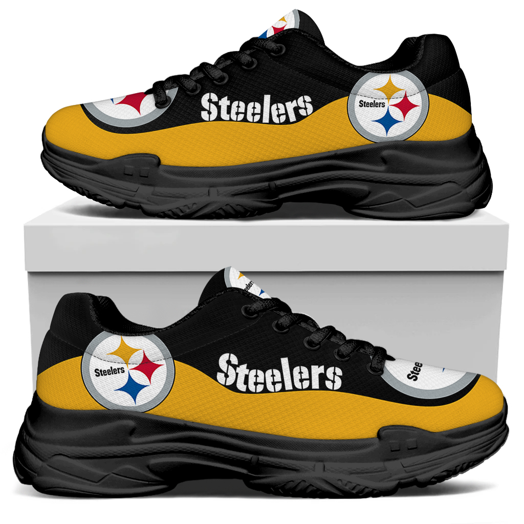 Men's Pittsburgh Steelers Edition Chunky Sneakers With Line 002